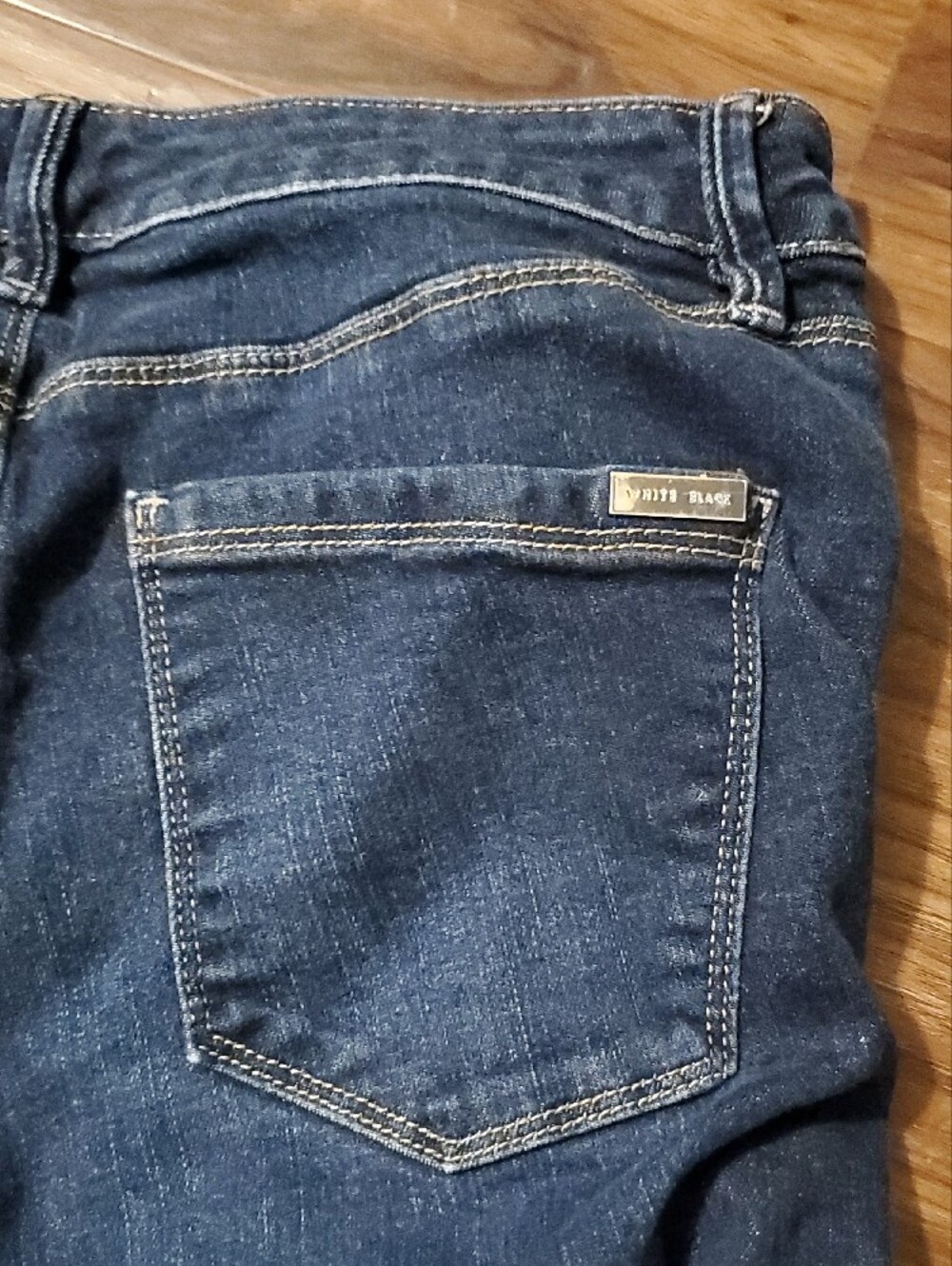 White House Black Market Indigo Straight-Leg Jeans - Picture 9 of 10
